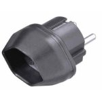 Adaptador de enchufe Vivanco VVTRAVADCH-SCH Tipo F a Tipo J (CH) Negro