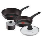 Conjunto Lagostina Cucina Eco 5 pecas aluminio preto titanio