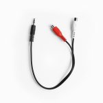 Cavo audio EKON 3,5mm a 2 RCA 0,3 m nero
