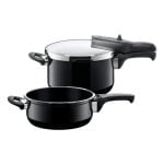 Olla a presión conjunto Silit Silargan Sicomatic t-Plus 4,5L + 3L Negro