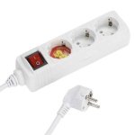 Regleta Vivanco VVELSTR3SCHSWWP 3 Tomas con Interruptor y Cable 1,4 m