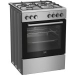 Cuisiniere independante Beko FBE62130GXDN Gaz 4 feux
