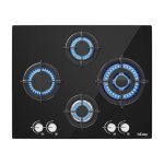 Placa de cocina a gas IsEasy MGBG-654A 4 quemadores vidrio templado