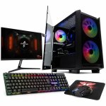 Desktop PcCom Lite AMD Ryzen 5 5500 16GB 500GB SSD RTX 5060 Windows 11 Home Pack Gaming PT Monitor 27"