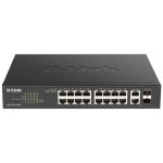 Switch D-Link DGS-1100-18PV2 16 porte Gigabit PoE+ gestito L2 Rack 1U