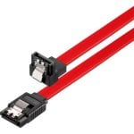 Cabo SATA Sonero Conector em ângulo reto 50 cm Vermelho