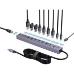 Hub Renkforce 11 Ports 5 Gbit/s Modell RF-7465830 USB-C und USB-A