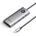 Hub USB-C Orico PW11 8 in 1 HDMI 4K USB-C PD 100W Ethernet Gigabit