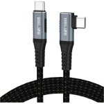 Câble Thunderbolt 4 Beline USB-C 1m 40 Gbps 240W Angle Noir