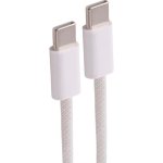 Cabo USB-C Shiverpeaks 240W Tecido Branco