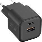 USB-Ladegerät fontastic GaN 20W mit USB-C PD und USB-A
