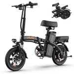Bicicleta Eletrica Urlife F1l Preto 48V 7,5Ah Rodas 14x2,12
