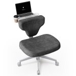 Cadeira Ergonomica NEWTRAL FP-DG Cinza Escuro com Bandeja Portatil