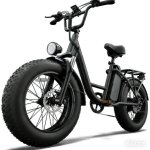 Bicicleta eléctrica URLIFE E20 Pro 750 W 48V 15,6Ah 20x4.0" Negra