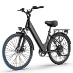 Bicicleta eléctrica URLIFE E26 Negra 48V 10,4Ah 750W 26" LCD Shimano 7V