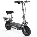 Monopattino elettrico iScooter F2 500W Autonomia 30km Ruote 10'' Freni doppi Nero