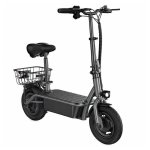 Monopattino elettrico iScooter F2 500W Autonomia 30km Pneumatici 10'' Freni doppi Nero