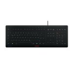 Teclado Contour Design Stream mecânico com fio USB QWERTZ alemão preto