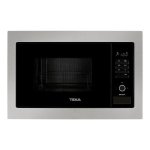 Microondas Teka 25 Litros 900W con Grill 1000W 5 niveles Integrable Negro/Acero