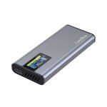 Caixa externa CoolBox miniChase M.2 Alumínio Cinzento USB 3.2 Gen 2 com ecrã LCD