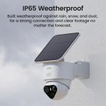 Videocamere di sorveglianza AOSU C9X11 Visione Notturna Esterna Pannello Solare Audio Bidirezionale