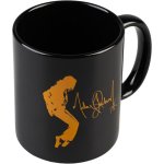 Taza Negra Michael Jackson Cerámica 350 Mls