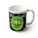 Taza Dimensión Gatos Voladores Rick Y Morty Cerámica 320 Mls