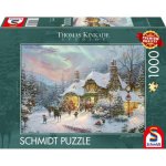Puzzle Schmidt Spiele Thomas Kinkade La Noche de Santa Antes de Navidad 1000 Piezas