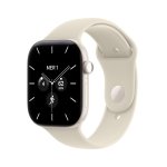 Apple Watch Series 12 GPS + Cellular 46mm Boîtier Céramique Blanc avec Bracelet Sport Sable M/L