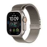 Apple Watch Ultra 4 GPS + Cellular 49mm Titânio Natural com Milanese Loop Bracelete resistente à água