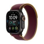 Apple Watch Ultra 4 GPS + Cellular 49mm Caja de Titanio Negra con Correa Loop Trail Burdeos S/M