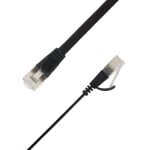 Cable de Red Cat6a LinkIT Plano 4 m U/FTP RJ-45 Negro
