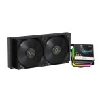 Refrigeração Líquida Ocypus Sigma L24 PRO 240mm 2 Ventoinhas LED Multicor