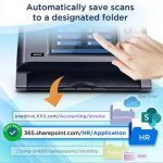 Escáner de documentos Plustek eScan A355 Pro A4 Duplex ADF Red