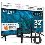 Nilait Prisma 32FD7004SVIOS 32" LED FHD Smart TV VIDAA+ Regalo Soporte TV y Cable HDMI