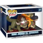 Vinylfigur Funko Pop Deluxe Solo Leveling Jinwoo Vs Cerberus