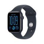 Apple Watch SE 3 GPS 44mm Caja de Aluminio Medianoche con Correa Deportiva Azul Marino S/M