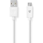 Cable USB-C Nedis USB-A a USB-C 2 m 3 A 15 W Negro