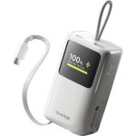 Power Bank Sharge 10000 mAh 45 W Bianco Cavo Retrattile