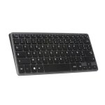 Clavier Bluestork Mini R Compact Azerty Gris Silencieux Rechargeable Bluetooth 3.0 2.4GHz USB-C