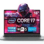 Portátil INTECHNE 16" Intel Core i7-8750H 16 GB Windows 11 Pro 512 GB SSD Pantalla Full HD