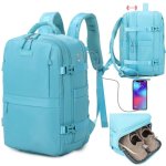 Mochila de Cabina RAYKONG Impermeable 40x30x20cm Portátil 16" Azul