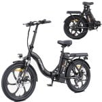 Bicicleta eléctrica plegable HillMiles MilePort 1 250W 20" 7 Velocidades Negro