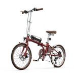 Bicicleta Eléctrica Plegable OneSport OT02 Pro 250W Ruedas 20" Roja