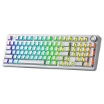 Teclado Aula F99 Pro mecánico silencioso inalámbrico RGB Hot Swap USA ANSI