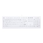 Clavier Cherry AK-C8100F-UVS-W/FR à membrane étanche IP68 AZERTY blanc