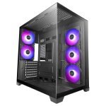 Caja PC Mars Gaming MCVPRO ATX con Diseño Panorámico y 5 Ventiladores ARGB