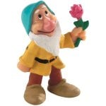 Figura Enanito Timido Bullyland Disney 5,5 cm con Fiore