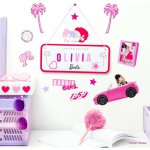 Letrero De Habitación Customizable Barbie 25 X 10 Cms
