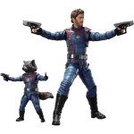 Set Figuras Star-lord Y Rocket Raccoon Guardianes De La Galaxia Vol. 3 Marvel Articuladas 15 Cms Y 6 Cms